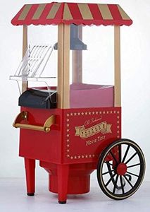 Electric Hot Air Popcorn Maker Popper Machine Old Style Trolly Home Party Fun