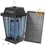 PALONE Solar Fly Killer 4500V Fly Zapper Two Charging Modes of Solar & Type-C Electric Bug Zapper with Fireproof ABS Material for Garden Outdoor and Indoor Electric Insect Killer for Mosquitoes