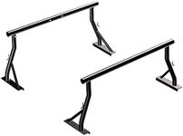 TMS 800Ibs Capacity Extendable Universal Steel Pickup Truck Ladder Rack Lumber Two bar Set (Patent Pending) (27-3/4'')