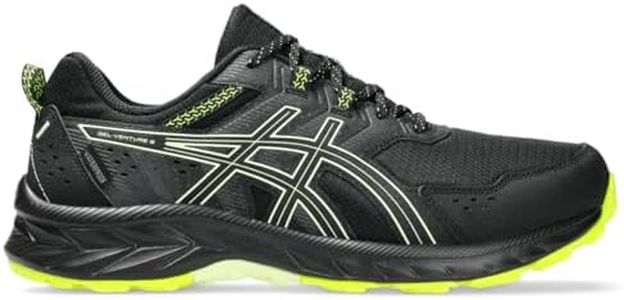 ASICS Men's Gel-Venture 9 Waterproof Running Shoes, 10, Black/Cool Matcha