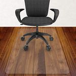 Azadx Home Office Chair Mat 30'' x 48'', Transparent Hardwood Floor Protector Rectangle, Desk Chair Mats for Hard Surfaces