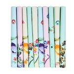 Caruso Italy Women's Floral 100% Pure Cotton Multicolor Handkerchief - Pack of 10 hanky rumal