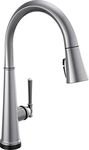 DELTA FAUCET Emmeline Single-Handle Touch Kitchen Sink Faucet with Pull Down Sprayer, Touch2O and ShieldSpray Technology, Magnetic Docking Spray Head, Lumicoat Arctic Stainless 9182T-AR-PR-DST