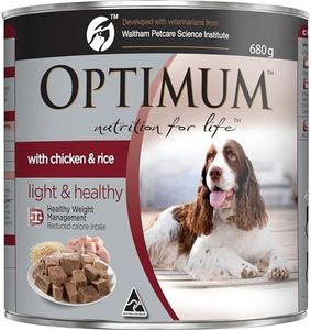 Optimum Weight Managment Chicken & Rice Dog Food 12 Cans 12 Can Medium