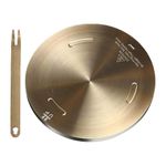 28cm Heat Diffuser Plate, Grouarty Stainless Steel Cooking Induction Adapter Simmer Plate for Electric Gas Glass Cooktop Hob Ring, Induction Cooktop Converter Plate With Handle