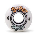 ENUFF Skateboards Super Softie Wheels Wheels, Adults, Unisex, White (White), 53 mm