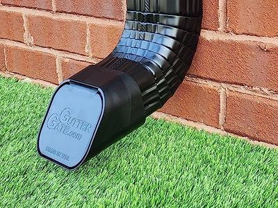 GutterGate 2"x3" Type-A Black Gutter Downspout Extension