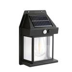 BELIONERA Solar Lights Outdoor Dusk to Dawn Solar Wall Motion Sensor 3 Lighting Modes Waterproof Solar Security Lantern Light Fixtures for Garden Yard Patio Fence Decorative (BLACK)