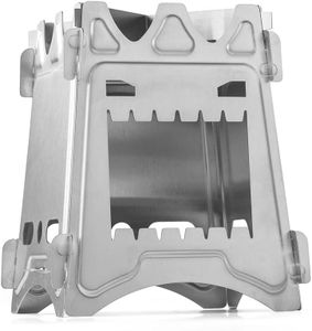 MEETOZ Lightweight Portable Wood Burning Camping Stove Camping Backpacking Stove Folding Wood Stove for Outdoor Hiking Camping Picnic Stove