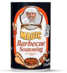 Chef Paul Barbecue Magic Seasoning Blends | All Purpose Seasoning for Grilling & Smoking | Smoky, Slightly Peppery BBQ Rub | Dry Rub for Chicken, Ribs & Burgers | BBQ Seasoning | 5.5 oz (Pack of 1)