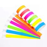 Paper Wristbands for Event，600pcs，Waterproof Paper ，Numbered Wristbands (6 Colors)