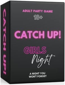 BLY Games Catch Up! Girls Night 18+ Card Game | Spicy Thought Provoking Conversation Cards for Fun Girls Nights, Bachelorette, Bridal Shower and Birthday Parties