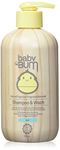 Sun Bum Baby Bum Shampoo & Wash Gel | Tear Free Soap for Sensitive Skin with Nourishing coconut Oil | Natural Fragrance | Gluten Free and Vegan | 12 Fl Oz, 12 ounces