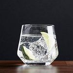 Catron Premium Whisky Glass Crystal Barrel Whisky Glass Set (Barware for Scotch, Bourbon, Liquor and Cocktail Drinks, 370ML) (6)