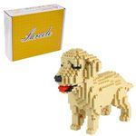 Larcele Micro Dog Building Blocks Pet Mini Building Toy Bricks,950 Pieces KLJM-02 (Golden Retriever)