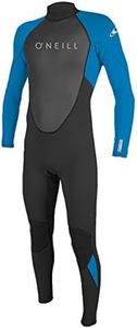 O'Neill Men's Reactor-2 3/2mm Back Zip Full Wetsuit, Black/Ocean, XL