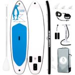 Tuxedo Sailor Inflatable Stand Up Paddle Board Inflatable SUP 10'6"×33"×6" Stand Up Paddle Board for All Skill Levels Included with Board, Paddle, Pump, Fins, Backpack