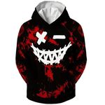 Xumplo Boys Hoodies Teen Boys Long Sleeve Novelty Hoody Jumpers Kids 3D Print Casual Sweatshirt Warm Top Pullover Clothing 12-14 Years