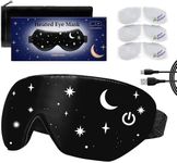 Heated Eye Mask for Dry Eyes, Stye - Warm Compress for Eyes Masks for Sleep Masks - Self Heating Eye Compress Moist Heat - Steam Eye Mask - Hot Compress for Eye Care