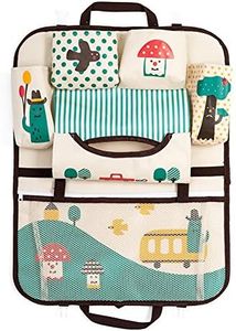 DoMyfit Organizador de Asiento de Coche para bebé, Accesorios de Remolque, Asiento de Niños, Bolsa de Almacenamiento para Colgar (Mushroom)