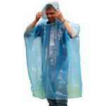 Start and Drive Ltd Poncho Rain Coat Waterproof Plastic Adult Size Reusable with Hoods men and women emergency disposable Pocket size Foldable Thin and Strong Hiking Keep Dry (Blue - 1 pcs)