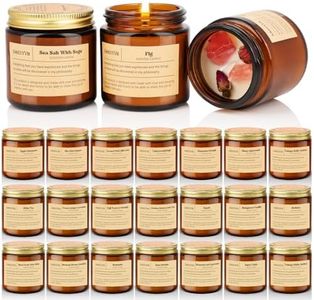 24 Pack Scented Candles for Home,3.5oz Crystal Soy Candles-Long Burning Time,Aromatherapy Candle Sets for Women Gift,Perfect for Valentine's Day,Mother's Day, Birthdays, Anniversaries(24 Scents)