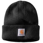 Carhartt Women's Rib Knit Beanie, Black, One Size