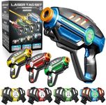 Laser Tag Set for Kids, Teens & Adults - 4 Blasters + 4 Vest Sensors with 4 Multi-Game Modes - Fun Ideas Age 8+ Year Old Toys - Lazer Teen Boy Games - Boys & Girls Outdoor Teenage Group Activities