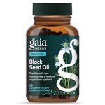 Gaia Herbs Black Seed Oil - Cold-Pressed Capsules for Lung, Respiratory, and Antioxidant Support - with Organic Nigella Seed Oil - Herbal Supplement - 60 Vegan Liquid Phyto-Capsules (30-Day Supply)