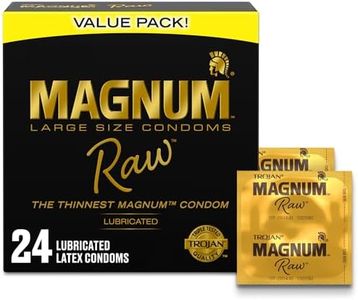 Trojan Magnum Raw Large Size Condoms - 24 Count