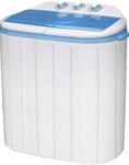 Rexhan Portable Twin Tub Washing Machine and Dryer, 5 KG (3 KG Wash 2 KG Dry) Electric Mini Washer, RV, Travel, Camping, Dry Cycle Dryer Combo, New