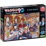 Wasgij Mystery 27, A Close Shave - Unique 1000 Piece Jigsaw Puzzles for Adults - Colourful, Challenging & Brainteasing 1000 Pcs Adults Jigsaw Puzzle - 100% Recycled Cardboard 1000 Pc Puzzles - Jumbo