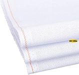 59 by 39-Inch Cross Stitch Fabric, 14 Count Big Size Classic Reserve Aida Cloth,White