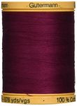 Gutermann Natural Cotton Thread Solids 876yd, Burgundy
