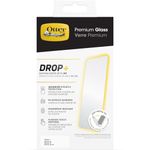 OtterBox Premium Glass Screen Protector for iPhone 14/iPhone 13/iPhone 13 Pro, Tempered Glass, advanced Scratch Protection, Survives Drops up to 3ft, Antimicrobial Protection Clear