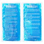 2 Pack Gel Ice Packs for Injuries, Reusable Gel Ice Packs for Muscle Pain, Cold & Hot Pack, Ice Pack for Knee & Back/Neck Ice Pack, Hot Water Bottles Alternative(Blue, Regular)