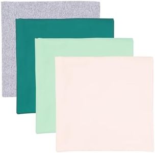 littogoose Newborn 30"x30" Receiving Blankets, 4-Pack Lightweight, Soft Breathable Infant Swaddles Sensitive Friendly