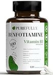 Benfotiamine Superior Absorption Vitamin B1, 100mg (120 Capsules) - Helps in Energy Production & Nutrient Metabolism - Third-Party Tested, Gluten Free, Non-GMO, Made in Canada