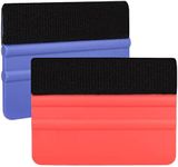 Squeegee for Vinyl - 2Pack Felt Squeegee Tool, Craft Adhesive Vinyl for Car Film Wrap, Sign Making, DIY Crafting, Window (Purple & Orange)