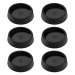 VooGenzek 6 PCS Rubber Furniture Caster Pad, Round Non-Slip Feet Pad, Furniture Mat, Furniture Caster Pad, Chair Leg Floor Protector, Suitable for All floors and Furniture Wheels