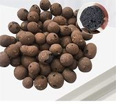 4L(2.75lbs) Expanded Hydroponics Leca Clay Pebbles Growing Media Gardening Ceramsite Orchids Leca for Aquaponics Aquaculture Orchids Plants