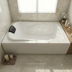 MADONNA Bonn 4.5 Feet Acrylic Portable Freestanding Bathtub (with Headrest) - White