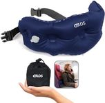 Gads Inflatable Lumbar Travel Pillow for Airplane, Car, Office - Self-Inflating Back Support - Compact, Portable, Adjustable Strap - Small Lumbar Pillow for Travel, Easy Storage