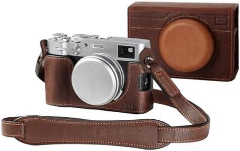 SMALLRIG X100VI Leather Case Kit for FUJIFILM X100VI, Including Leather Half Case, Flip Case Cover and Shoulder Strap, Genuine Leather Material, Portable and Protecting - 4558