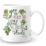 Plant Mug for Plant Lovers - Gardening Coffee Cup for Mom, Dad, Garden Lover - Cool Gifts for Crazy Plant Lady - Unique Present for Women, Men, Gardener - Birthday Day, Christmas, Mothers Day Gift