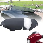 Smoke 4.5" Windshield Windscreen Compatible for 1996-2013 Harley Davidson Touring Street Glide Electra Glide FLHT FLHTCU Ultra Classic Glide FLHX FLHTK Tri Glide 96-13