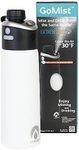 ExtremeMIST - GoMist Misting & Drinking Bottle - Personal Mister - Cooling Water Bottle with Easy-Drink Spout - Stainless-Steel Double Wall Insulation - Portable Mist Bottle - Polar White, 25 oz/750ml