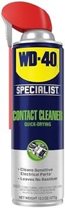 WD-40 Specialist® Contact Cleaner for Metal, Plastic, Rubber, Electrical Contacts, Battery Terminals, Switches, Fast-Drying Cleaner for Terminals & Motors, Auto, Bigger Can, 13.3 OZ, Single Can