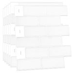WALPLUS Upgraded Backsplash Tile Peel and Stick for Kitchen Wall Stick On Backsplash Tile for Bathroom Adhesive Glossy Heat Resistant Sticky Backsplash for Kitchen 11.8" x 11.8" White