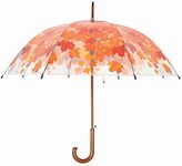 Fallen Fruits 94cm Transparent Autumn Leaves Umbrella, One Size